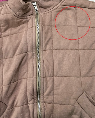 Free People Dolman Quilted Knit Jacket Top Oversized Zip-up Slouchy M NWD 277606 - Picture 6 of 6