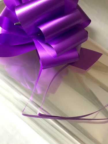 💜 Large-Xx Cellophane Hamper Bag & Bow Only Basket Wrap Birthday Christmas Baby - Picture 79 of 121