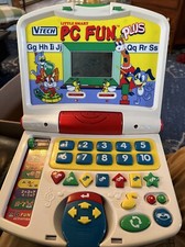 Vintage VTech Little Smart PC Fun Plus Electronic Learning Toy Laptop Computer