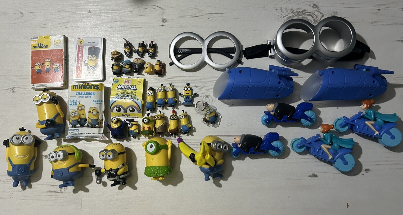 Minions Despicable Me Bundle - Inc McDonald’s Toys, Mineez, Card Games, Figures