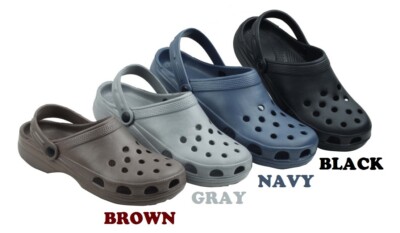 MENS SLIP ON GARDEN CLOG NON SKID WATER MULE LIGHTWEIGHT SANDALS SHOES~SIze 8-13