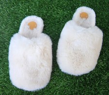 Anthropologie Far Away From Close Margot Faux Fur Slippers Size S/M Women's 5-7