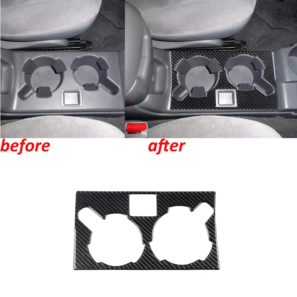 Kits completos de cubierta interiores de fibra de carbono real de 26 piezas para Toyota Tacoma 2001-04 Foto 4 de 4