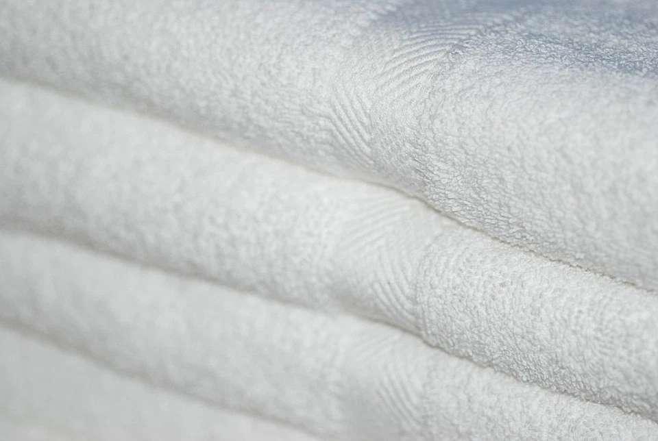  Bath Towel 12 Piece Set: White Blended Premium Quality! Great for Airbnbs B&Bs - Image 2 of 4