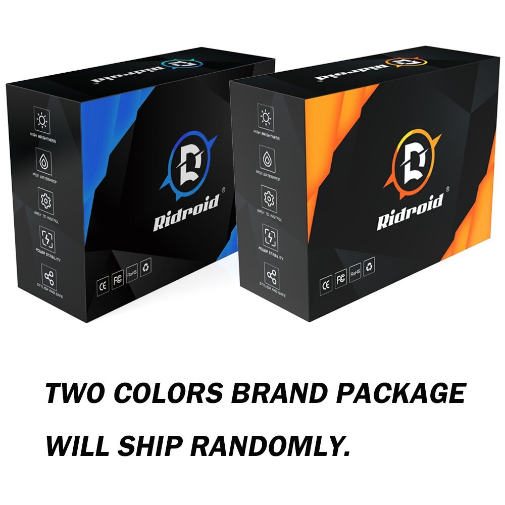 RIDROID 9006 LED Headlight Bulbs Kit Low Beam 160W 36000LM 6500K Bright