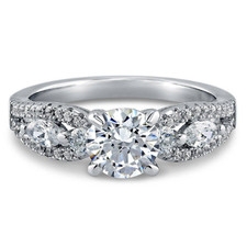 Sterling Silver AAAA Cubic Zirconia Solitaire Promise Ring