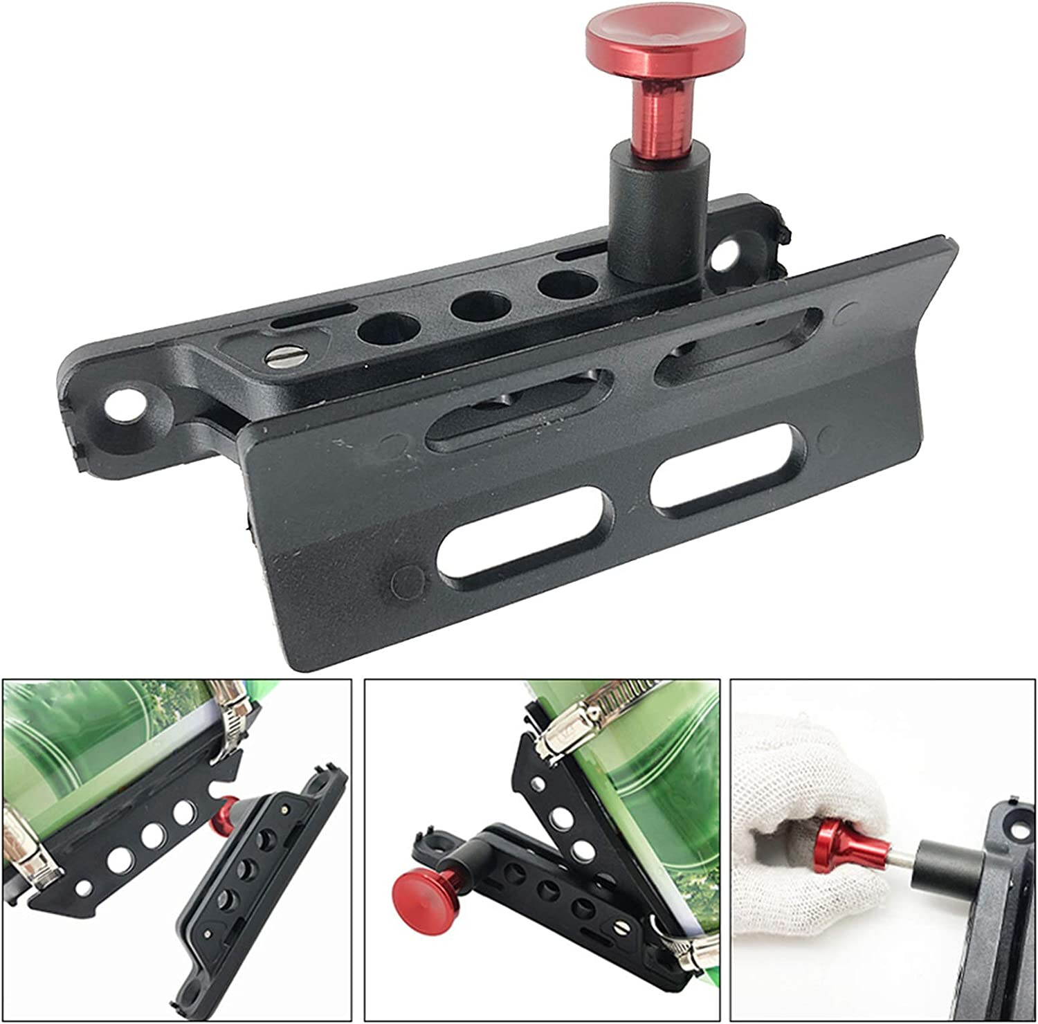 Support extincteur amovible en aluminium CNC usiné pour habitacle auto