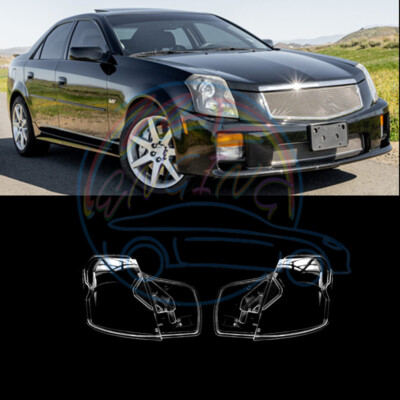 Left & Right Headlight Lens Cover Shell Replacement For Cadillac CTS 2003-2007