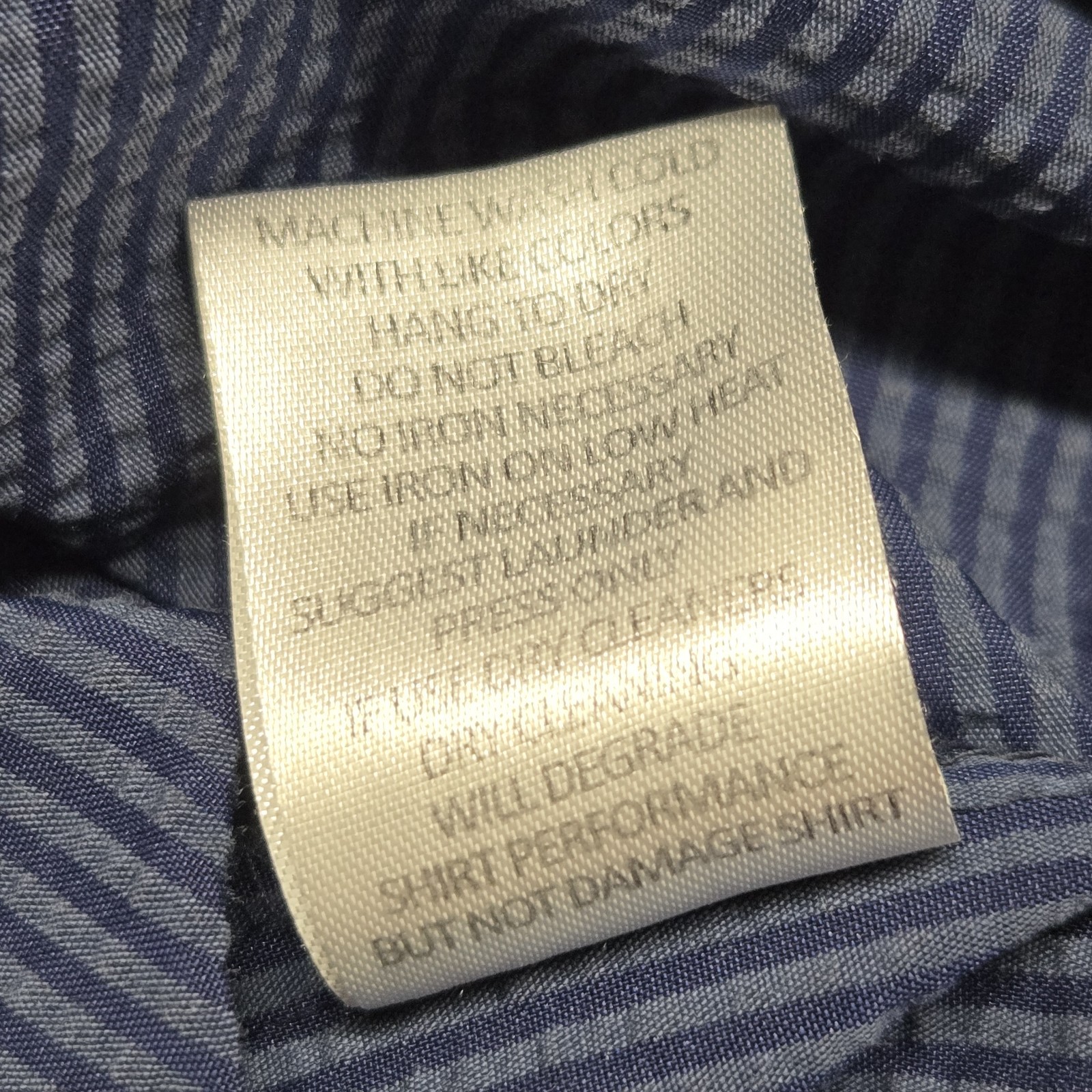 move performance apprel button up shirt blue size… - image 8