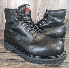 Mens Timberland Pro 24/7 Pit Boss Steel Toe Work Boots Leather Black Size 12M
