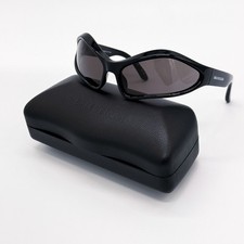 NEW BALENCIAGA BB0314S 001 SUNGLASSES BLACK UNISEX GEOMETRIC EYEWEAR BALENCIAGA