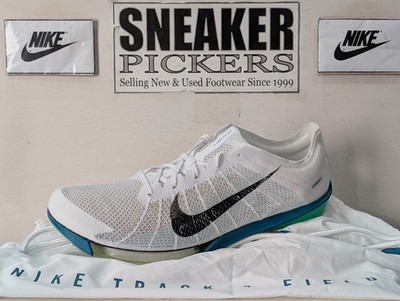Nike Air Zoom Victory 2 Track Shoes - Size: 12 - FD8411 100 - White / Spruce NEW
