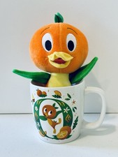 Disney Parks Orange Bird Plush Mug Set, Great Gift Excellent Condition