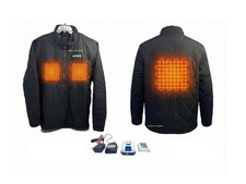 New HART 20 Volt Heated Black Jacket / Coat Kit, Size: Extra Large/XL