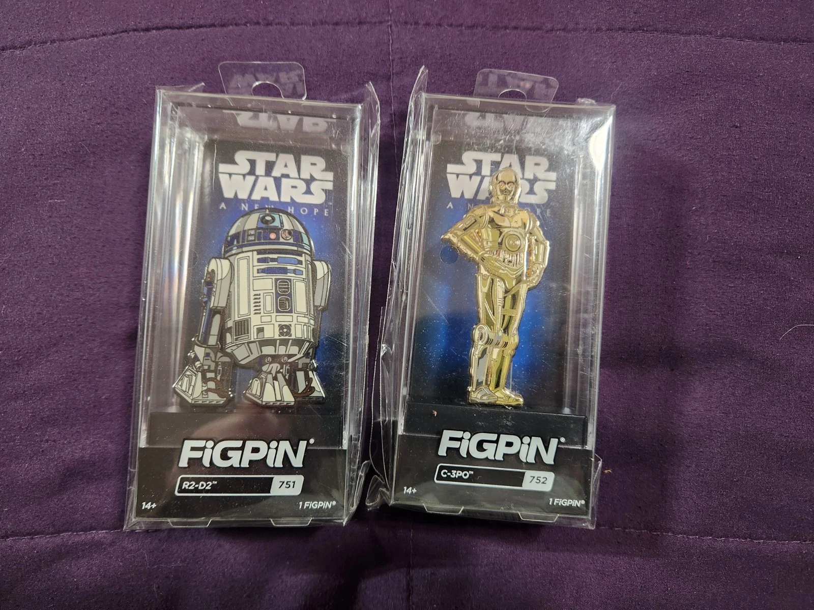 Star Wars FigPin Set – R2-D2 #751 & C-3PO #752 – Brand New, Unopened, Unscanned