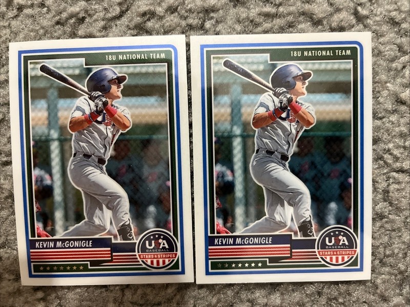 Kevin McGonigle 2023 Panini  Stars & Stripes #55 Lot Of 2