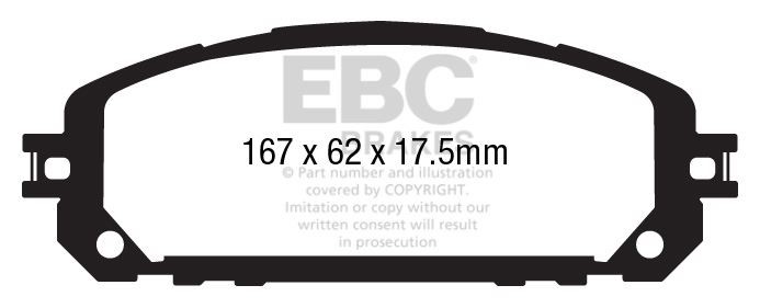 EBC DP63030 BRAKE PAD SET DISC BRAKE Front