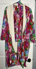 Vintage Victoria's Secret Gold Label Pajama and Robe Set Size Small Floral