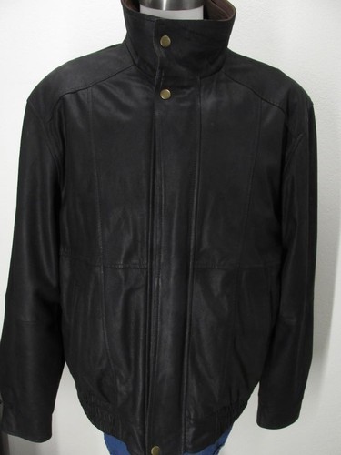 Gorgeous SCULLY 2-tone brown/black leather bomber Harrington jacket XXL Mint U39 - Picture 2 of 13