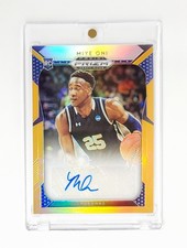 MINT #/ED RC AUTO NEON ORANGE 2019-20 Panini Prizm Draft Picks Miye Oni YALE 