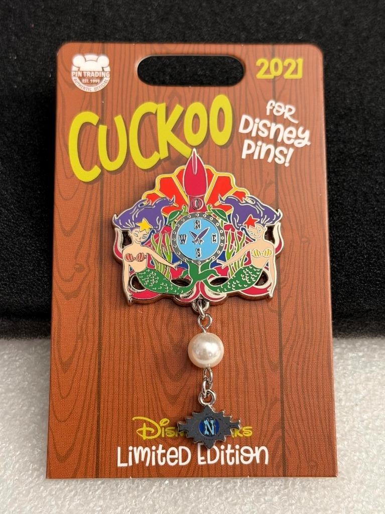Disney - Cuckoo for Disney Pins 2021 Submarine Voyage Mermaid Clock LE Pin