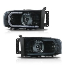 Led Smoke Lens Lhrh Side Headlights For 2002 2003-2005 Dodge Ram 1500 2500 3500 Led Smoke Lens Lhrh Side Headlights For 2002 2003-2005 Dodge Ram 1500 2500 3500