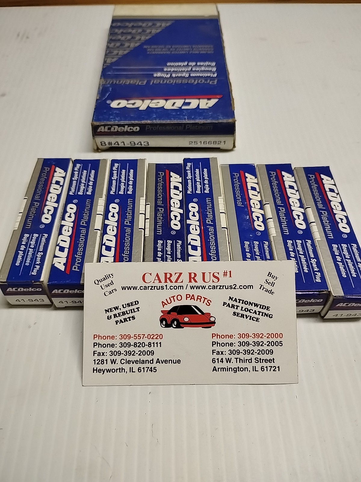 AC Delco 41-943 Spark Plug Lot of 8 Professional Platinum 25166821
