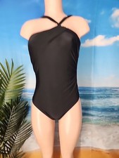 NWT Cupshe Women's One Piece Swimsuit Size Xs Solid Black