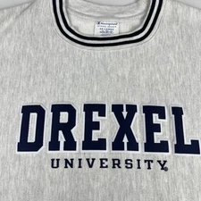 Champion Reverse Weave Sweatshirt Sz 2XL Drexel University Dragons Embroidered