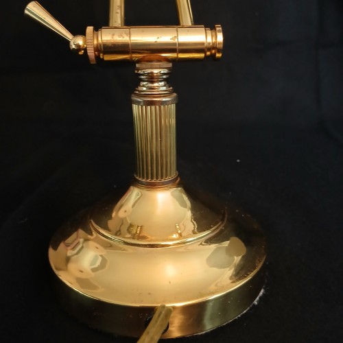 Vintage Desk Lamp Gold Brass Adjustable Judges Piano MCM Table Bankers WORKS - Picture 7 of 24