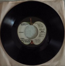 PAUL MCCARTNEY & WINGS - Jet/Mamunia, 45, VG+, 1973, Apple Records