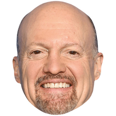 Jim Cramer (Smile) Celebrity Mask, Flat Card Face, Fancy Dress Mask