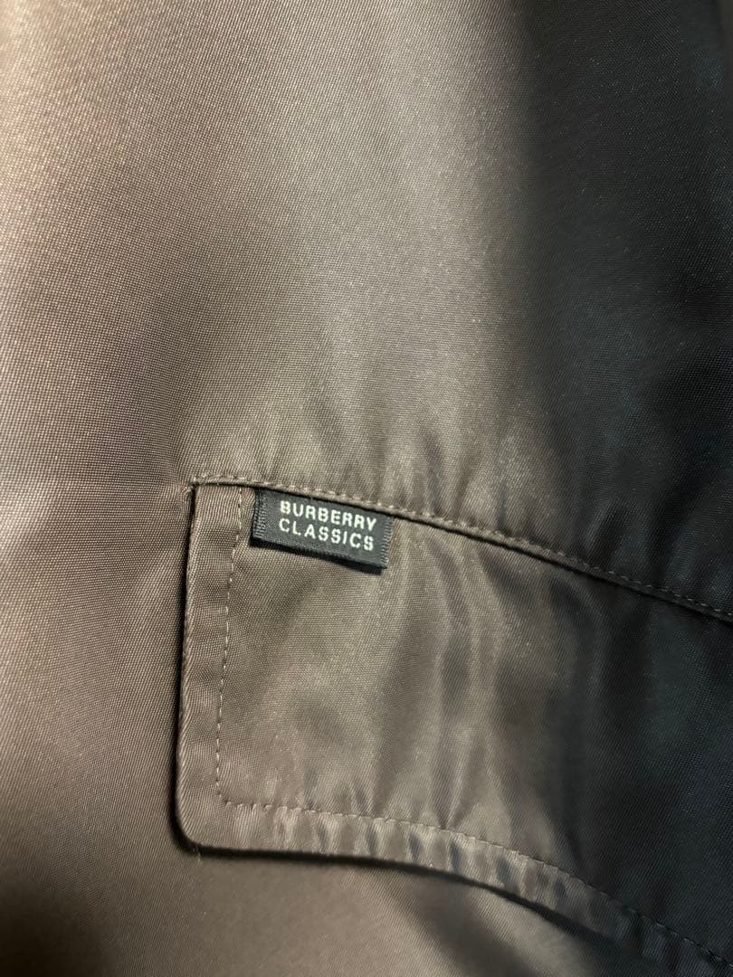 Burberry Balmacaan Coat Nylon Nova Check Lining Brown Mens Outerwear Size L thumbnail 16