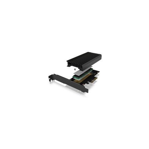 10x HD enclosure M.2 > PCIe ICY Box SSD adapter Black - Bild 2 von 5
