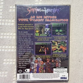 Shining The Holy Ark Sega Saturn Cib 100% Complete With Foam