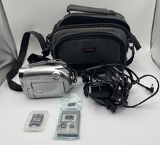 Canon DC220 DVD Camcorder 35x Optical Zoom W/ Accessories- Untested/Free Returns