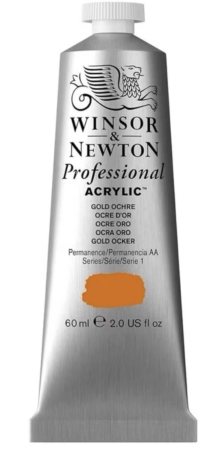 Winsor & Newton Professional Acrylic Paint Gold Ochre 60ml