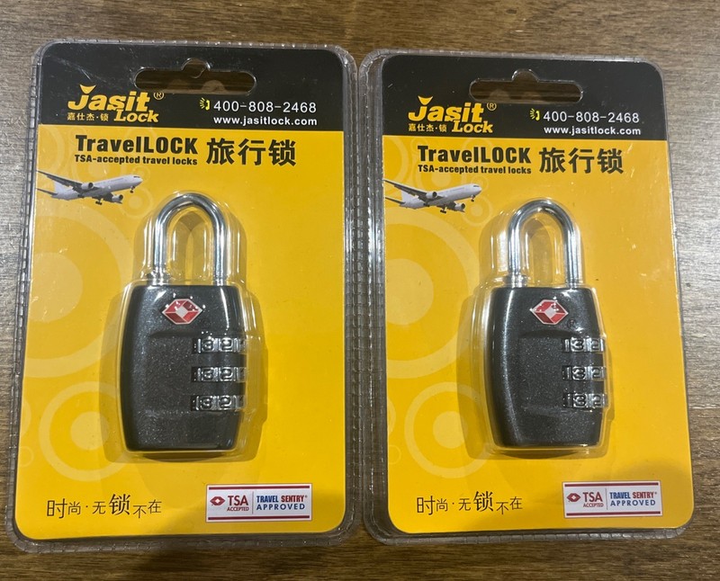 Jasit Travellock 400-808-2468 TSA Accepted Travel Locks Set Of 2 Suitcase Lock 