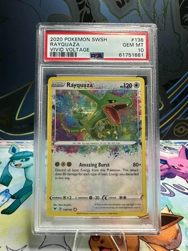 Rayquaza 138/185 Vivid Voltage Pokemon PSA 10