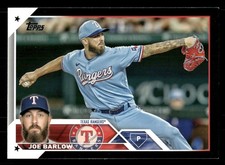 Joe Barlow Texas Rangers 2023 Topps Black #139 SN /72
