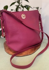 Radley handbag /Shoulder/cross Body/ work messenger Bag begonia pink Leather vgc