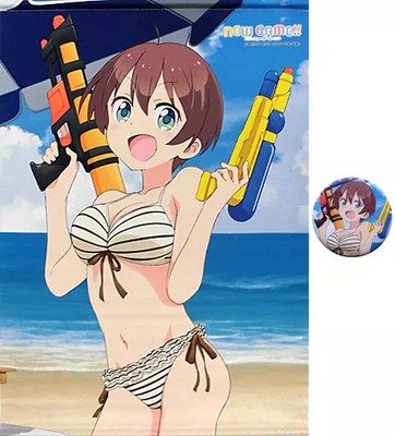 Hajime Shinoda Swimsuit B2 Tapestry with  Can Badge Summer Book Market