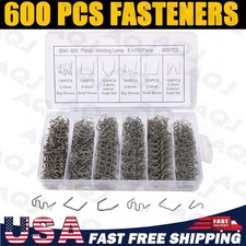 600pc Hot Stapler Gun Plastic Repair Car Bumper Welding Welder Machine Staples