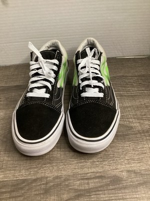 Size 5.5 - VANS Old Skool Flame Black White