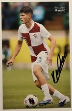 Kristian Mandic ORIGINAL Autogramm Kroatien U19 Foto Handsigniert 1. FCN