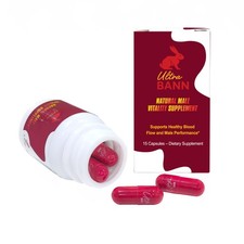 Men  s Vitality Capsules Daily Energy  Wellness Support 15ct Ultra Bann