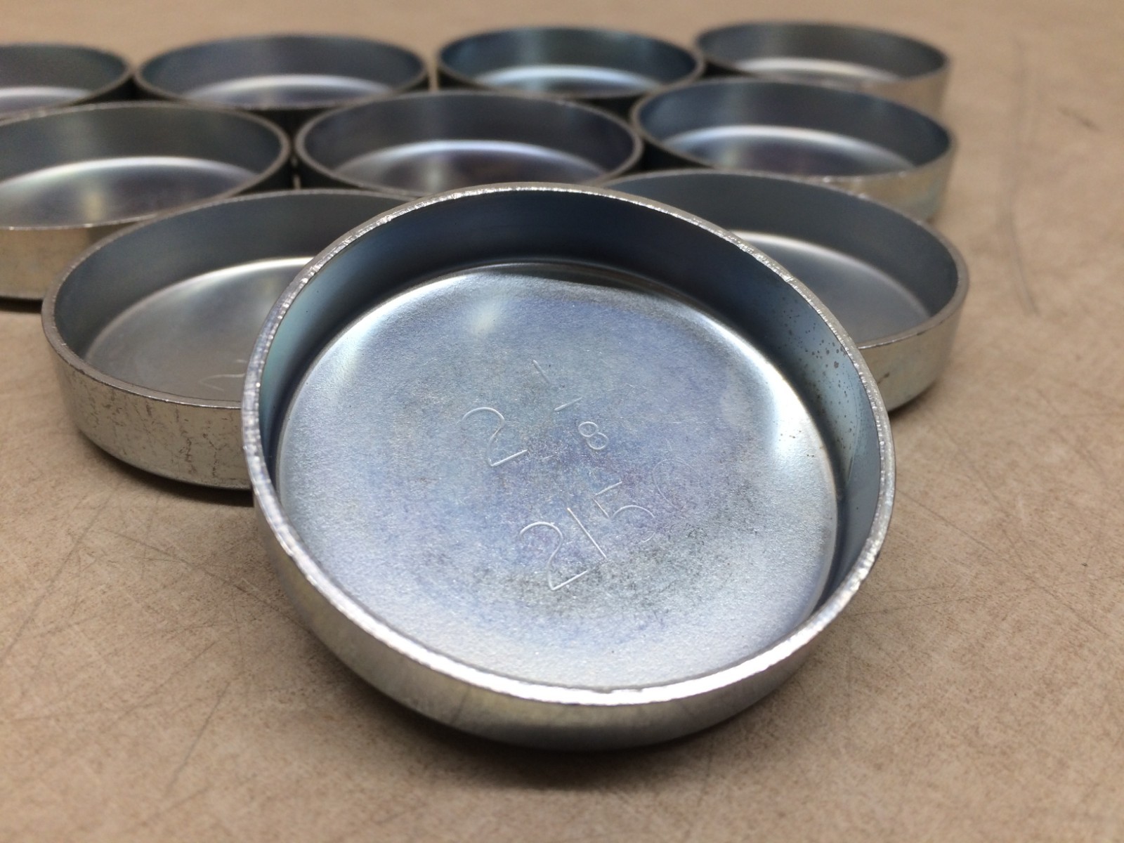 Lot of 10 Steel Press Fit End Cap 2-1/8x1/2 Smoke Chief Smokehouse Products 215