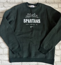Nike Michigan State Spartans  Sweatshirt Green size Men's L