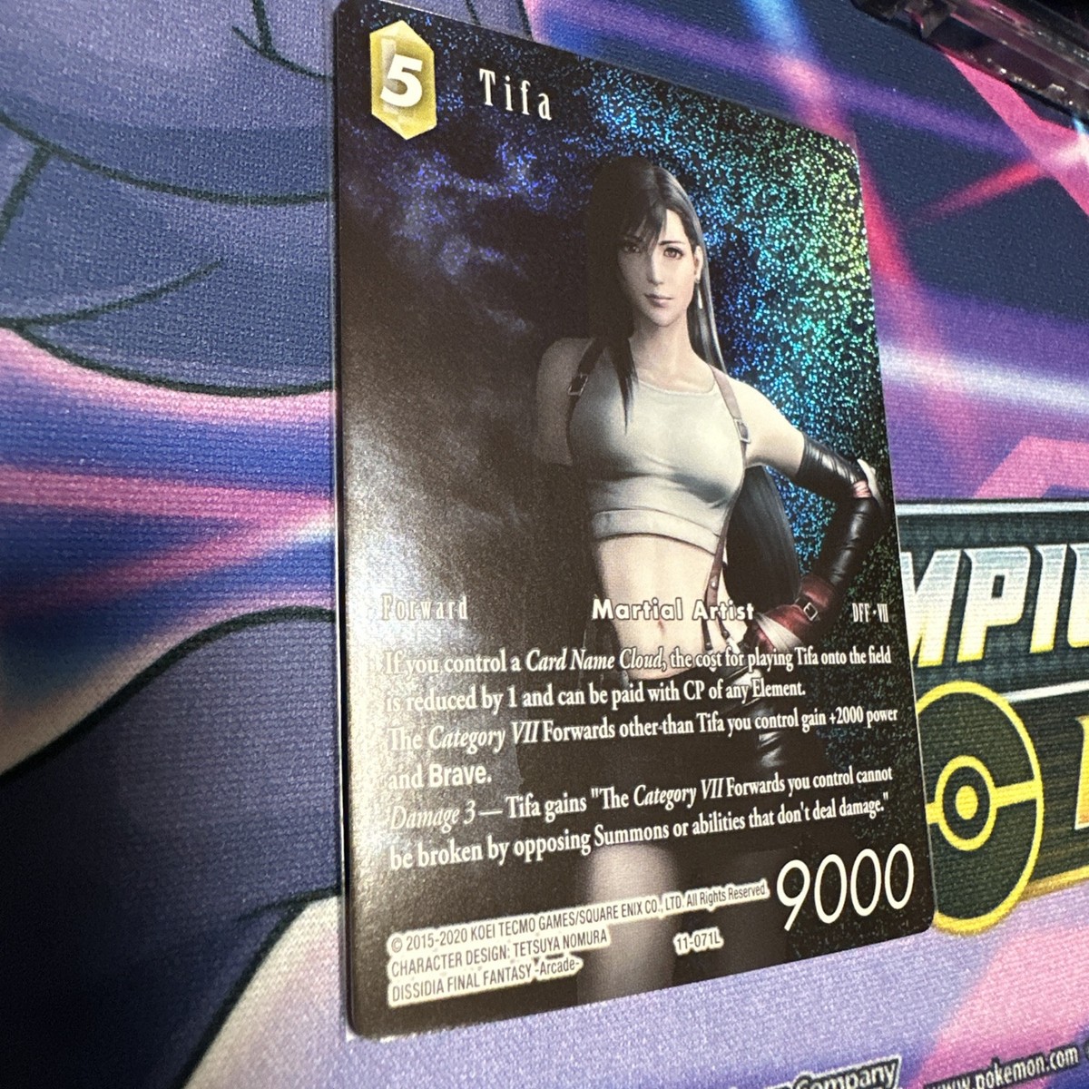 【FFTCG】11-071L　ティファ（フルアートプレミアム） 2020 Final Fantasy Opus XI Tifa (11-071L) Full Art Foil MINT