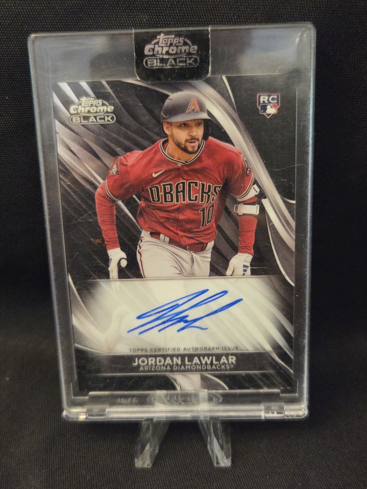 2024 Topps Chrome Black - Autographs Jordan Lawlar #CBA-JL (AU, RC)